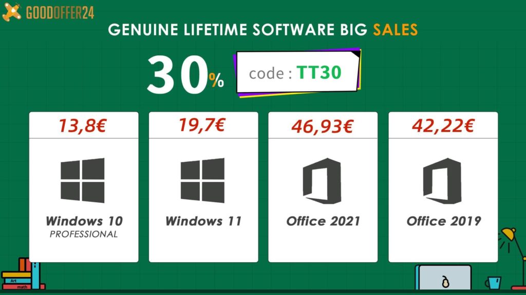 Alto! Windows e Office com chaves digitais a quanto? Na GoodOffer24, claro
