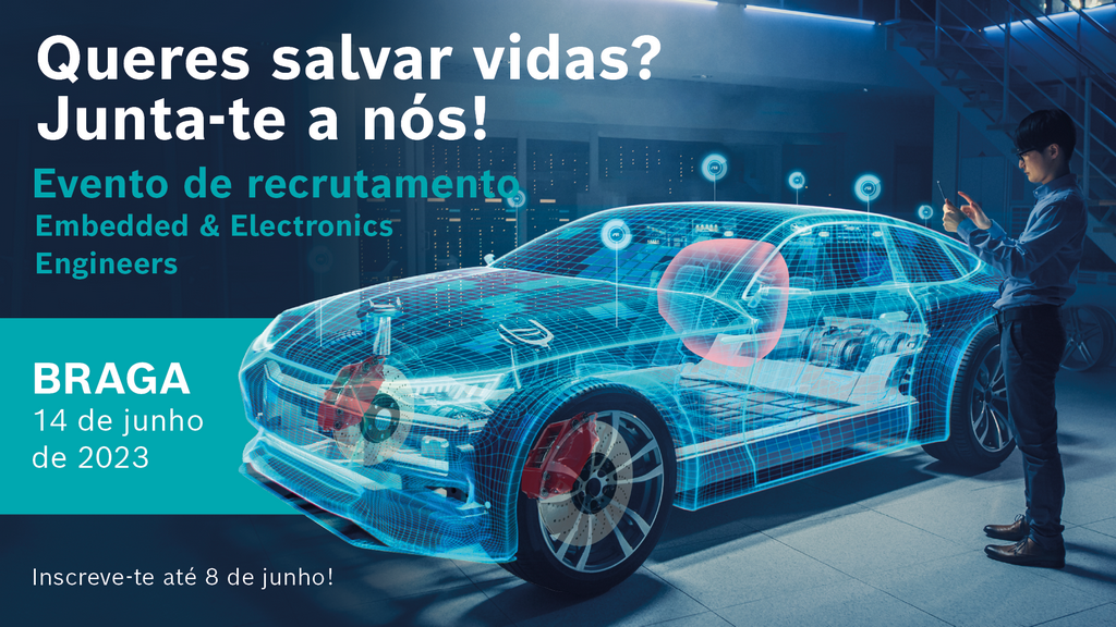 Bosch procura engenheiros de desenvolvimento de software para airbags e travões