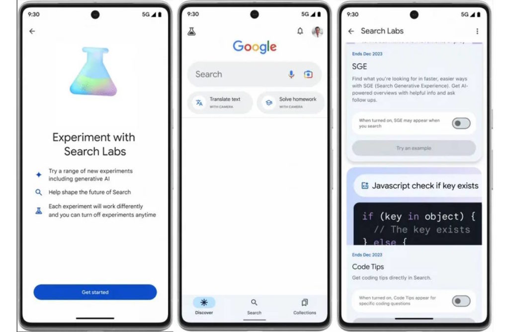 Google Search Labs: A nova forma de testar os produtos e serviços criados com a IA