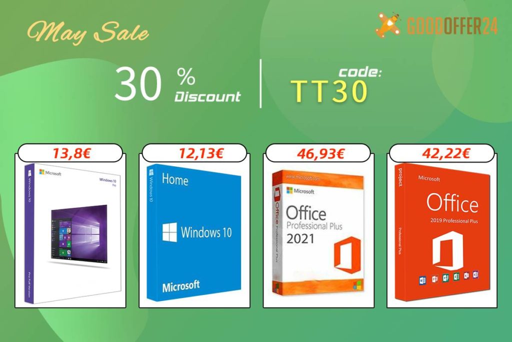 Chaves digitais mais relevantes na GoodOffer24? Windows, Office e outros