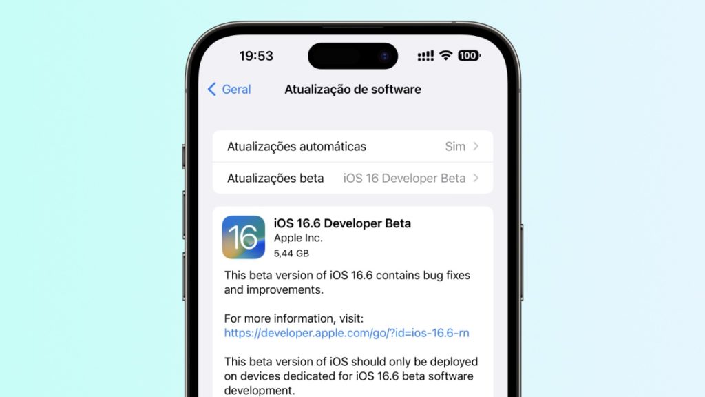 Apple lança a primeira versão beta do iOS 16.6 para programadores