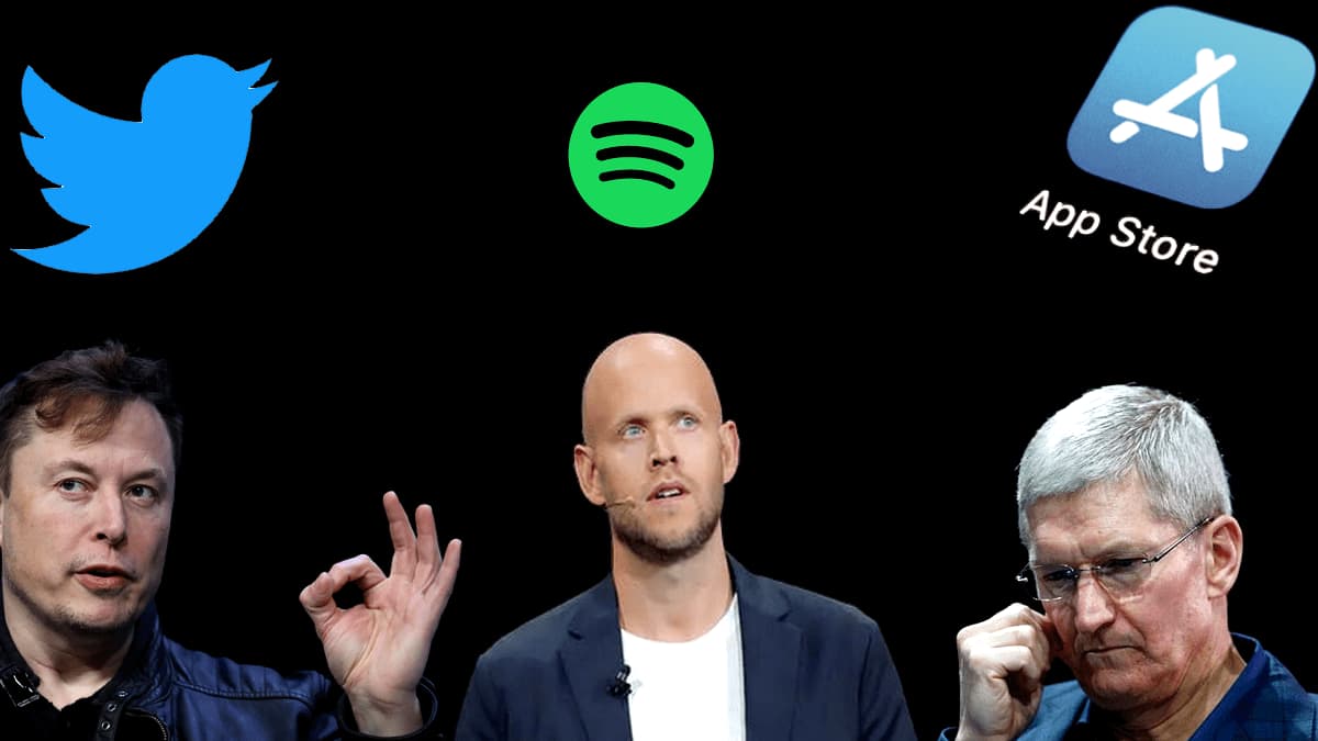 Elon Musk e o CEO do Spotify unem-se para reclamar sobre as regras da App Store da Apple