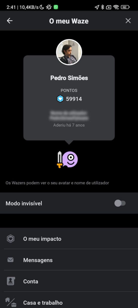 Waze ícone condutores código personalização