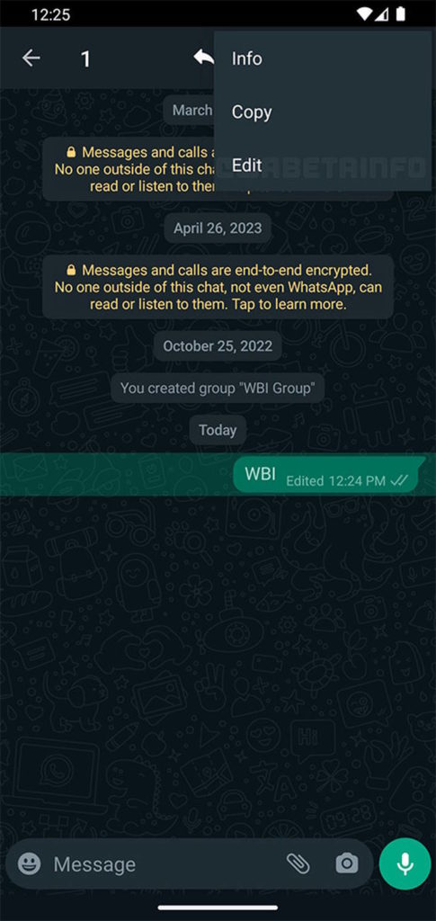 WhatsApp editar mensagens texto novidade