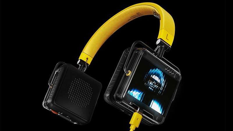Futurehead: uns headphones com design retro-futurista com ecrãs