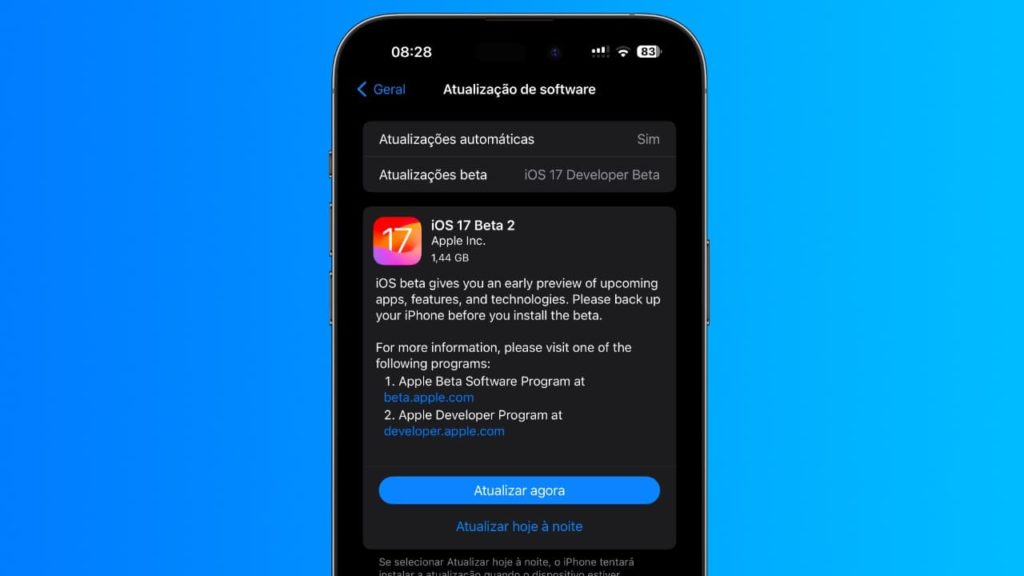 Apple lança a segunda beta do iOS 17 para programadores