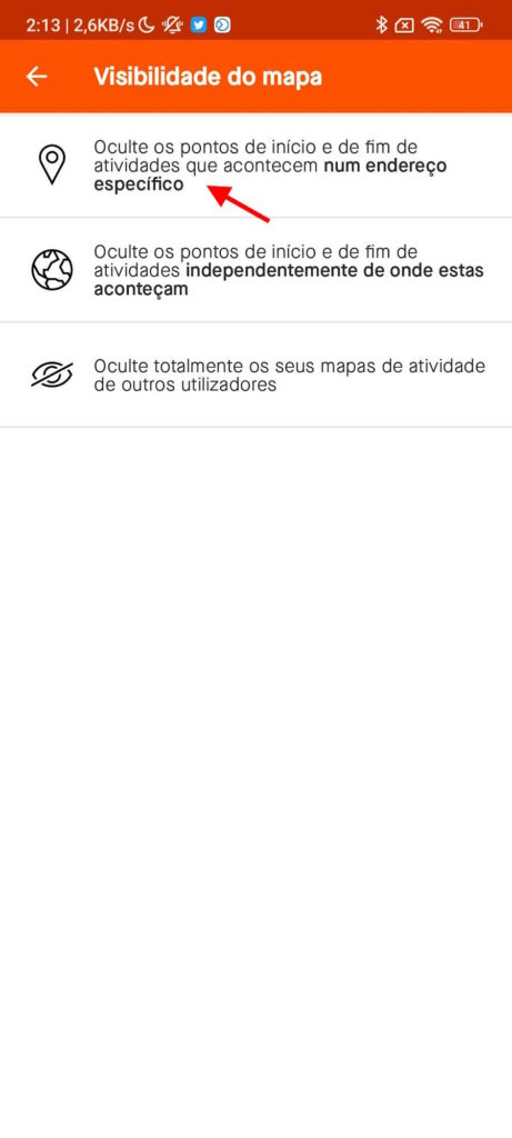 Strava dados morada problema partilha
