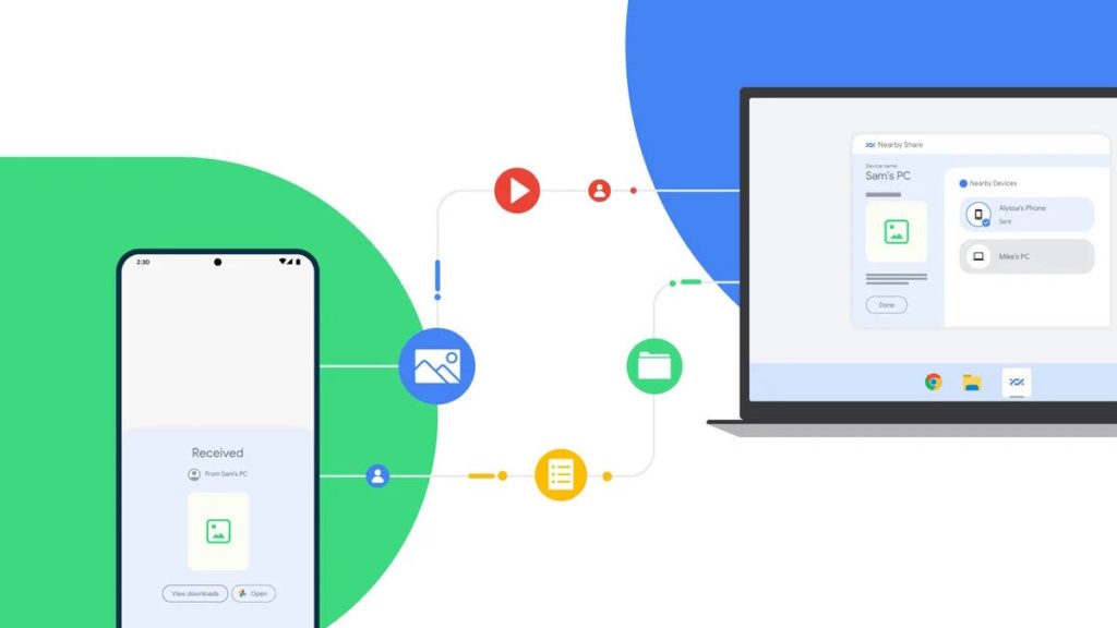 Nearby Share da Google torna simples a partilha de ficheiros entre Android e Windows