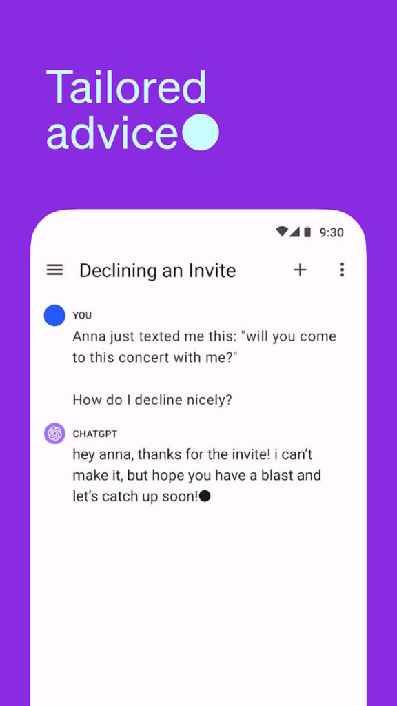 ChatGPT Android OpenAI app IA