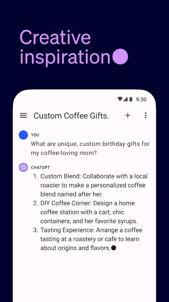 ChatGPT Android OpenAI app IA