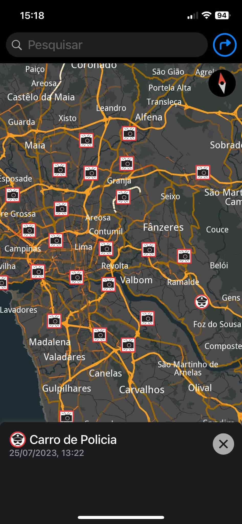 Aplicação GPS Magic Earth