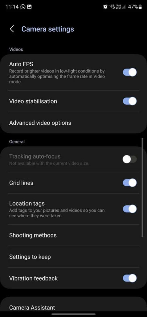 Samsung Galaxy S23 Ultra câmara vídeo