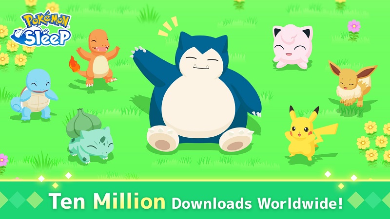 Jogo Pokémon Sleep alcançou mais de 10 milhões de downloads num mês