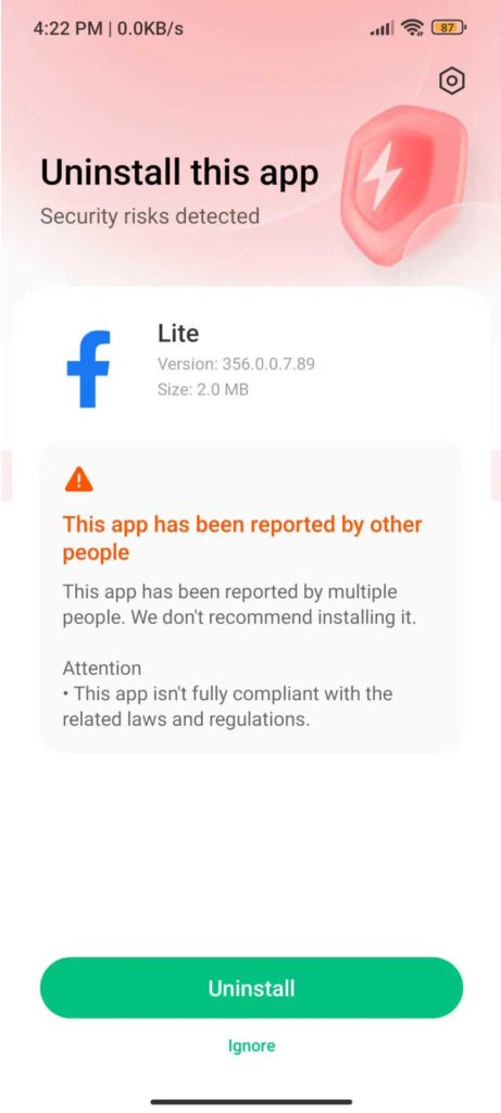 MIUI segurança Xiaomi apps smartphones
