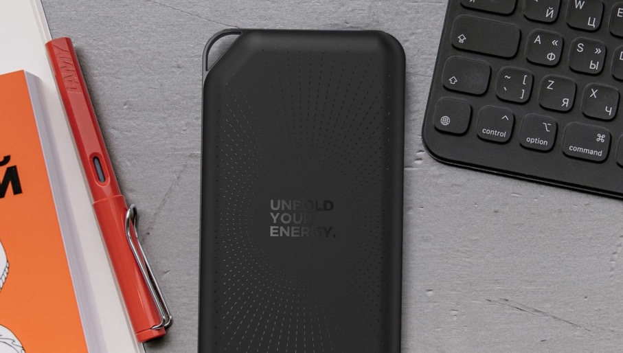 Gauss: Power Bank sem fios compacto de 8000 mAh