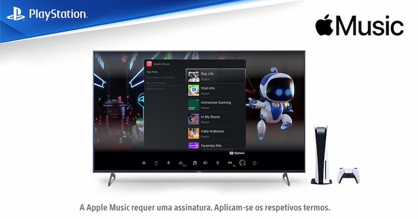Apple Music chega à PlayStation 5