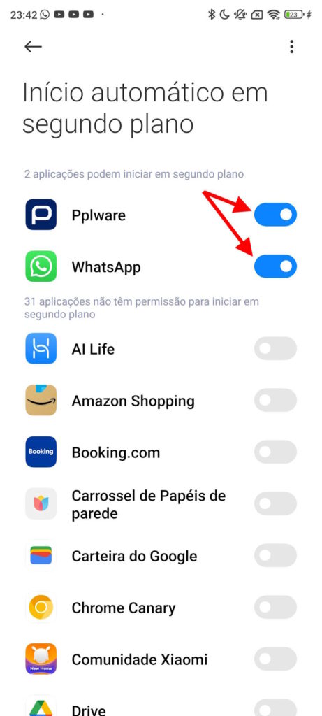 Xiaomi smartphone rápido arranque