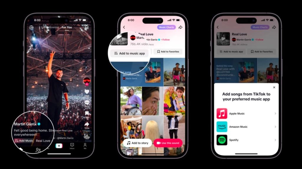 TikTok junta-se ao Apple Music e Spotify para guardar músicas diretamente