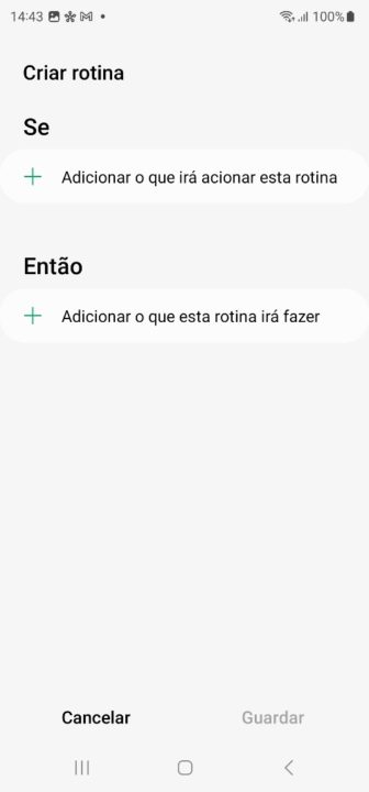 Imagem da opção Modos e Rotinas nos smartphone Samsung