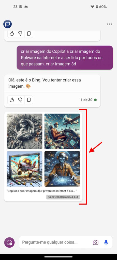 IA Microsoft criar imagens Copilot