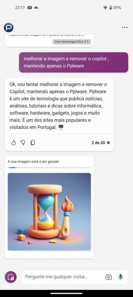 IA Microsoft criar imagens Copilot