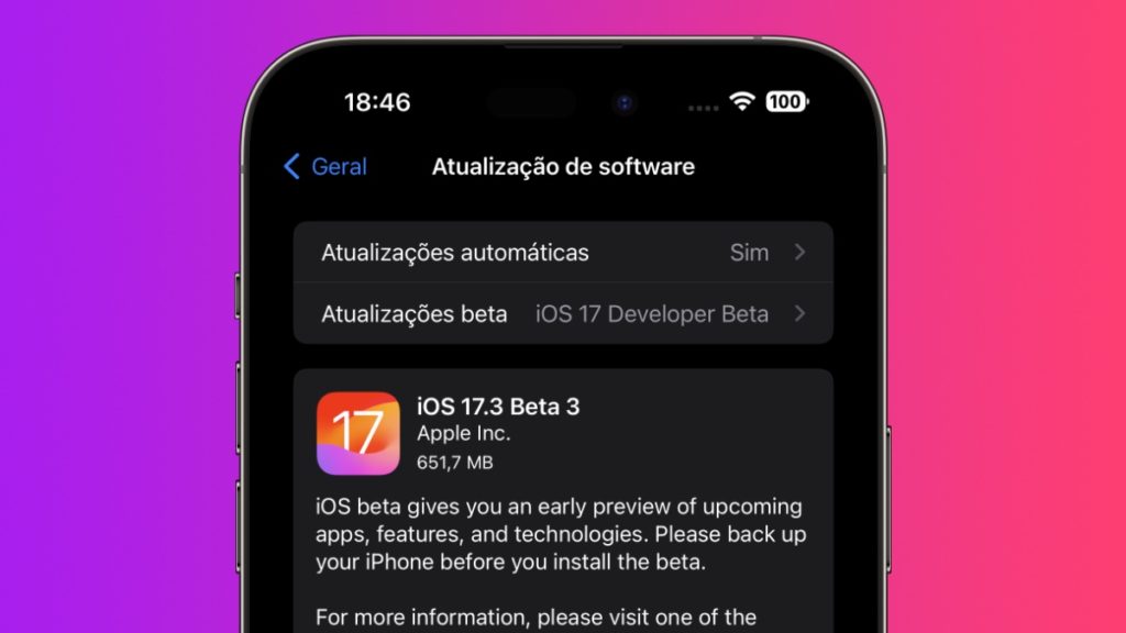 Apple lança iOS 17.3 beta 3 após retirar beta 2… será que é desta?