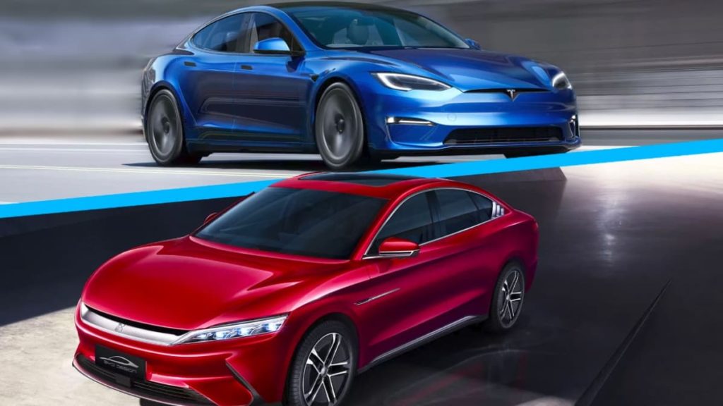 Tesla e BYD poderão ficar com a liderança no mercado de veículos elétricos até 2030