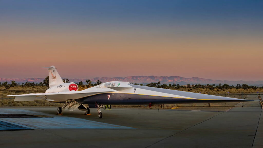 NASA revela o X-59: um jato supersónico experimental como nunca antes visto