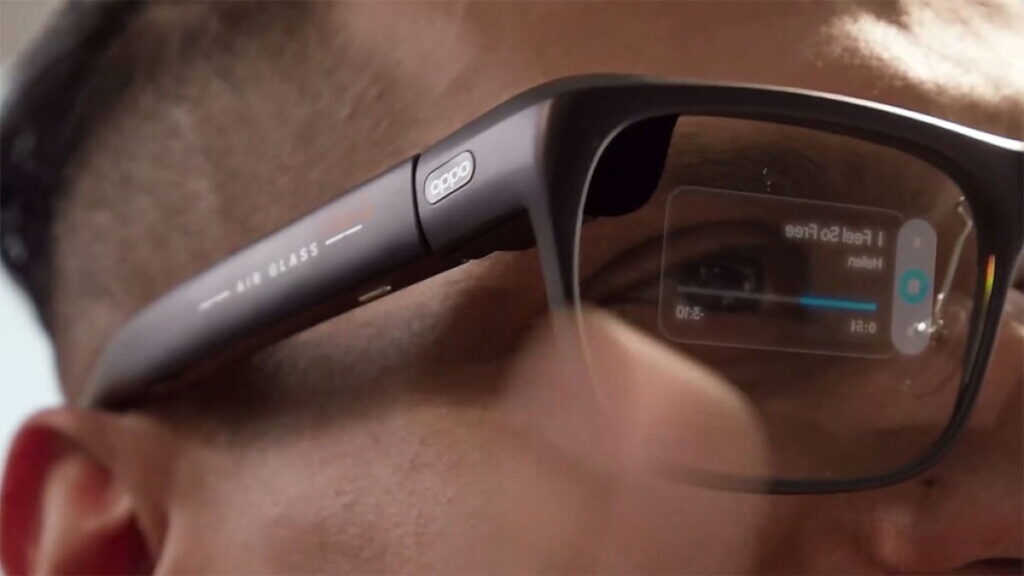 Uma máquina em forma de óculos: Air Glass 3 da OPPO combinam Realidade Aumentada e IA