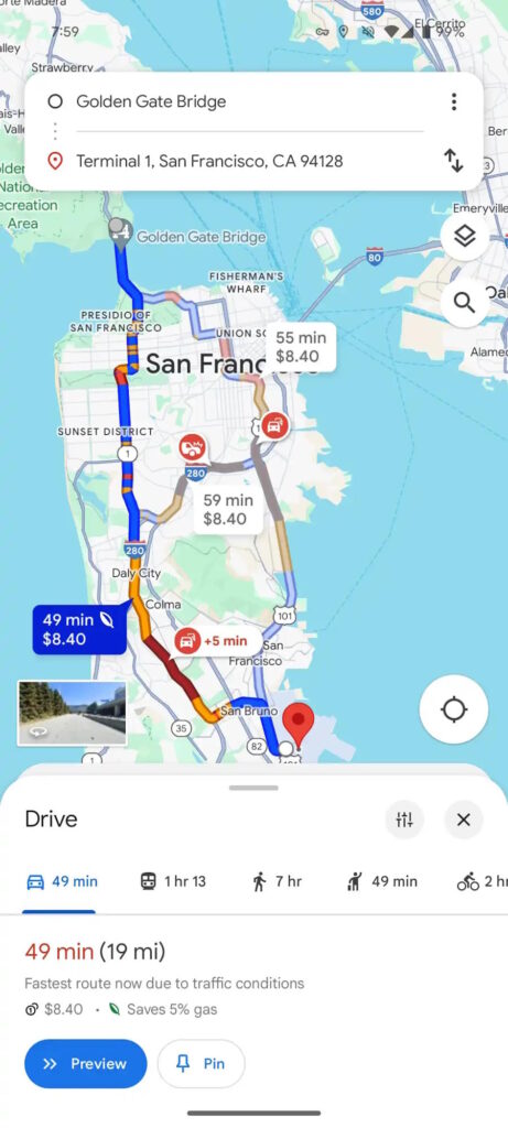 Google Maps inteface novidades pesquisas