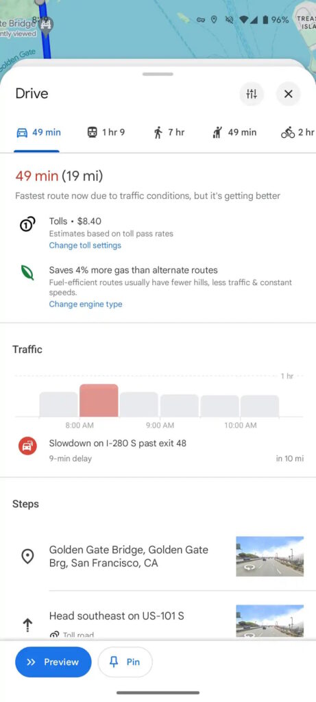 Google Maps inteface novidades pesquisas