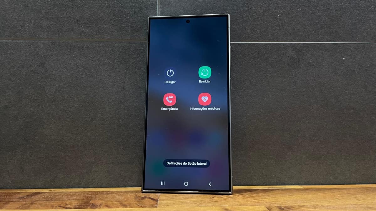 Como configurar o botão power para mostrar o Menu Desligar no Samsung Galaxy S24 Ultra