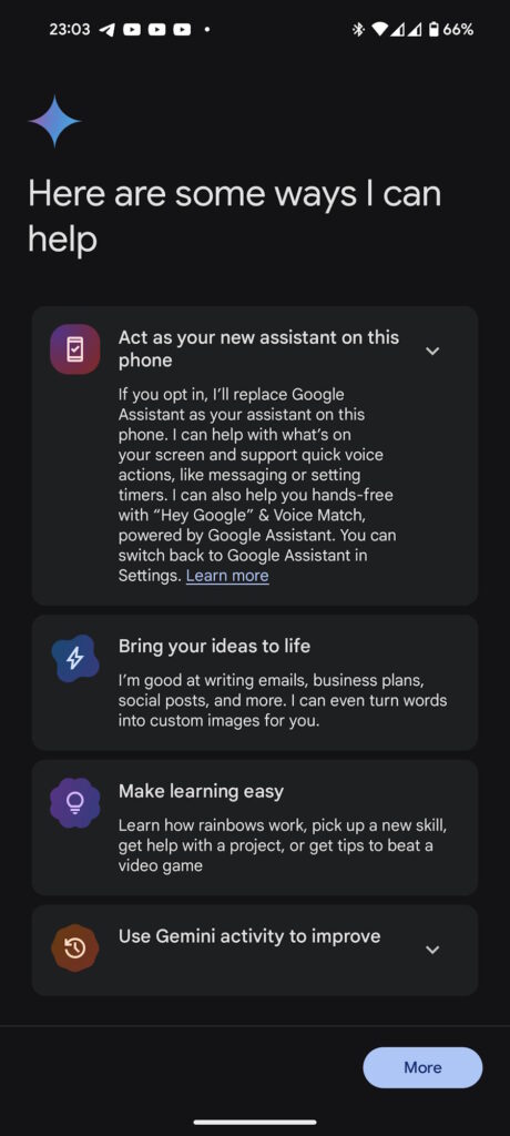 Gemini Google IA Android app