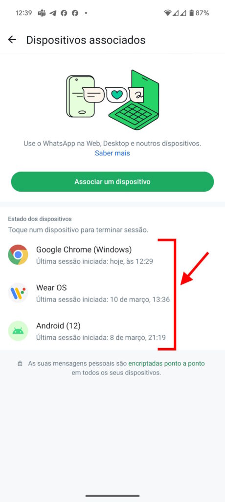 WhatsApp conta roubada dispositivos segurança