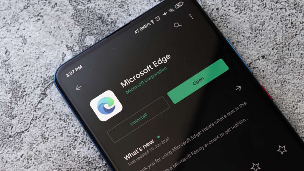 Dica: agora também já pode instalar extensões na versão Android do Edge