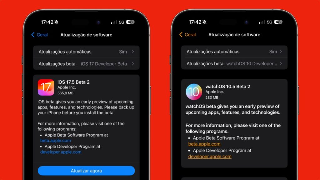 Apple lançou a segunda versão beta do iOS 17.5 para programadores com estas novidades