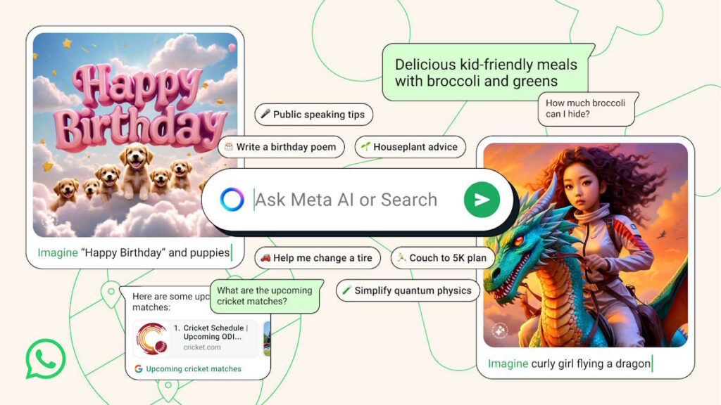 Meta atualizou a sua IA e já a trouxe para o WhatsApp, Instagram e Facebook