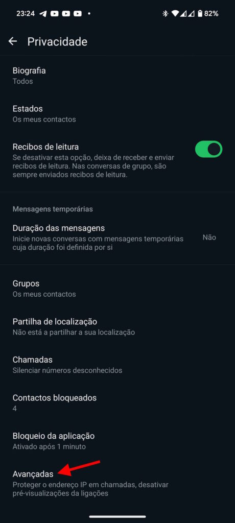 WhatsApp pré-visualização links segurança proteção