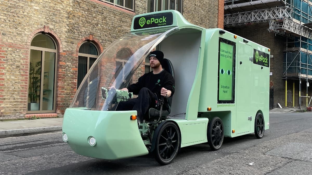 ePack: o pequeno “camião urbano semirreboque” a pedal já está na estrada