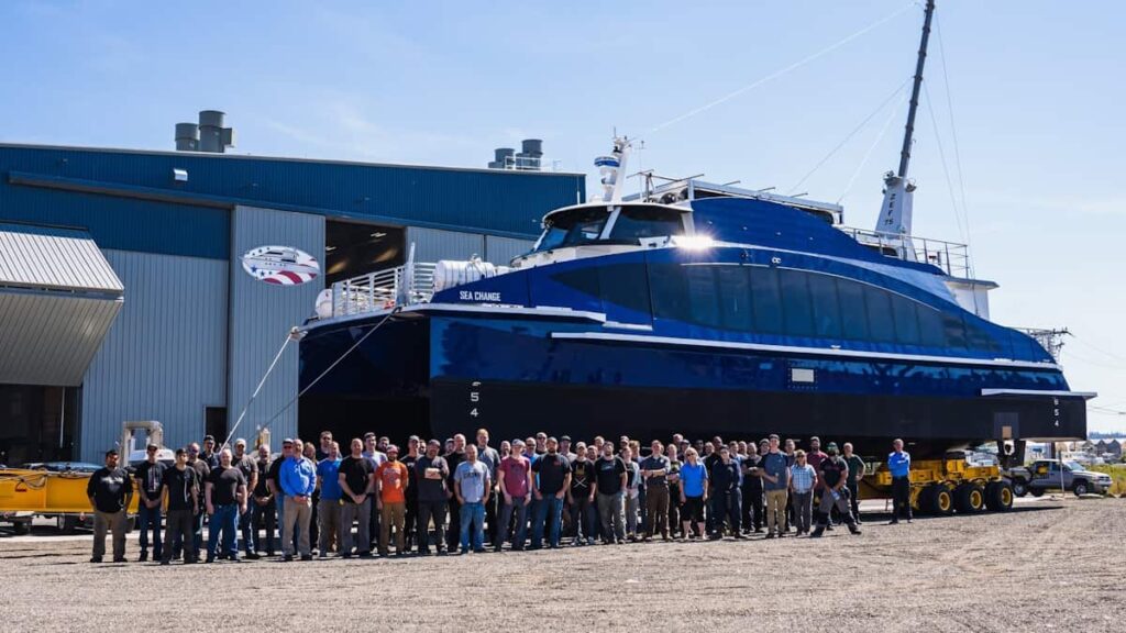 Primeiro navio movido a hidrogénio dos EUA está oficialmente pronto