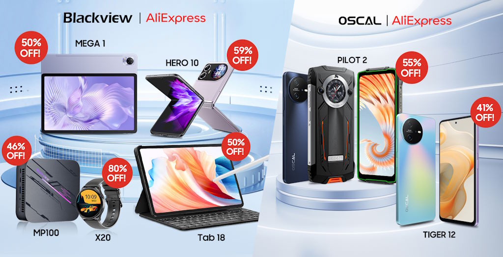 Blackview e OSCAL juntam-se ao AliExpress Summer Carnival, com grandes descontos