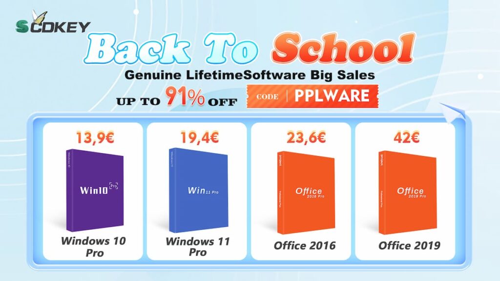 Prepare-se para o regresso às aulas com software premium da SCDKey