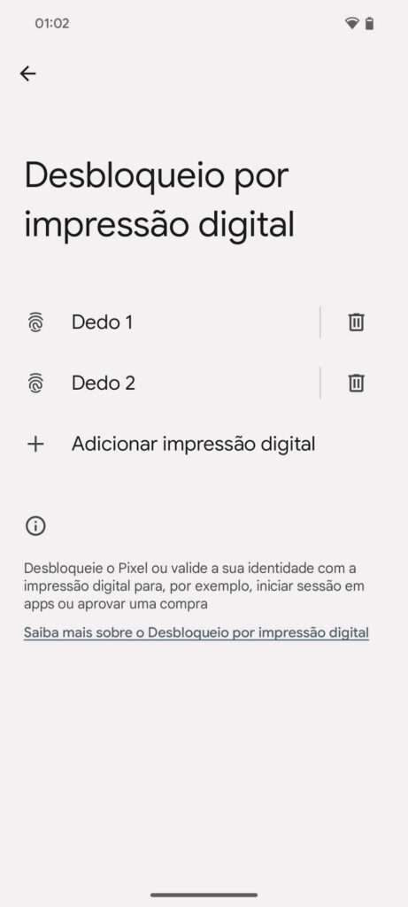 Android 15 dados biométricos Google