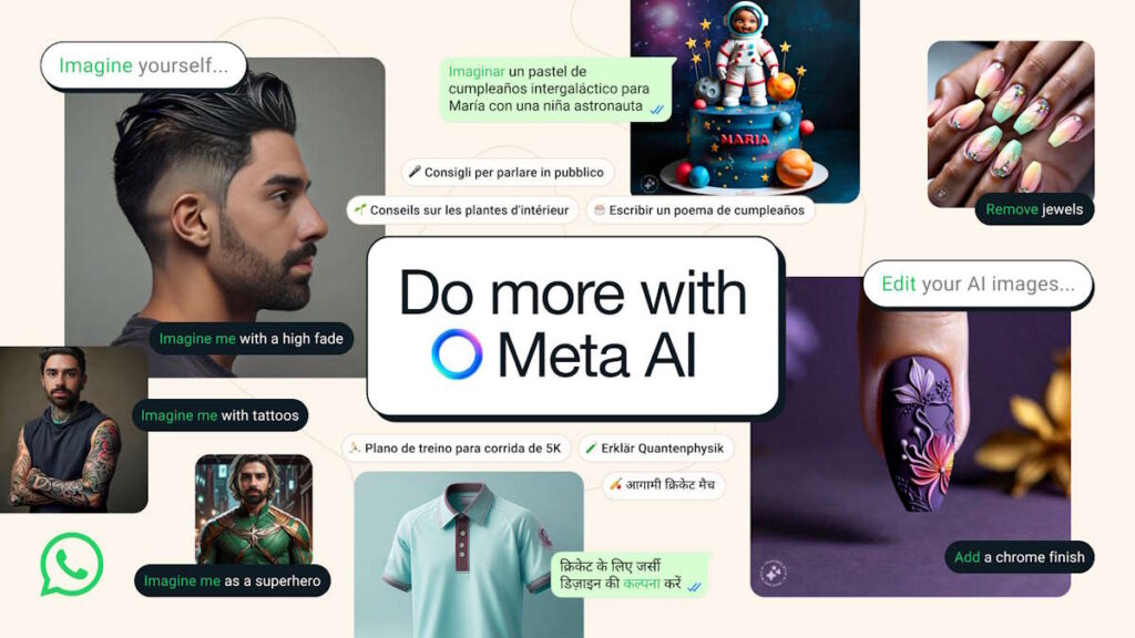 A Meta AI no WhatsApp está mais criativa e inteligente, chegando em novos idiomas