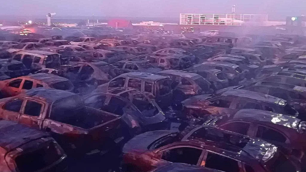 Prior Velho: incêndio poderá ter começado em carro a combustão