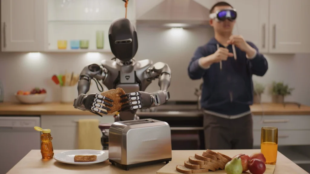 NVIDIA usa Apple Vision Pro para treinar os seus robôs (vídeo)