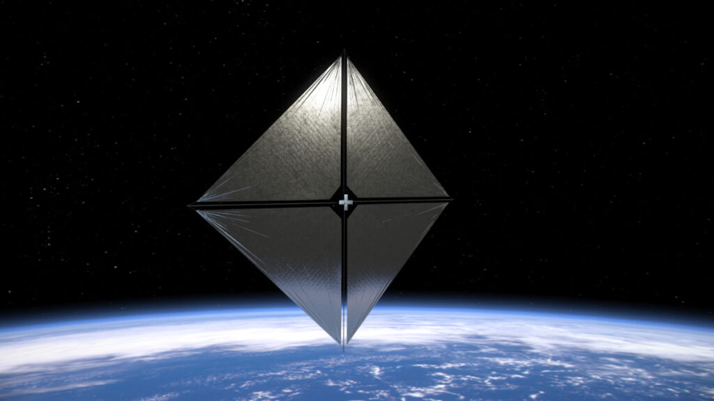 A “Solar Sail”, missão pioneira da NASA, está atualmente bloqueada