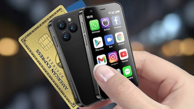 Este mini smartphone é do tamanho de um cartão de crédito, mas faz tudo como os grandes