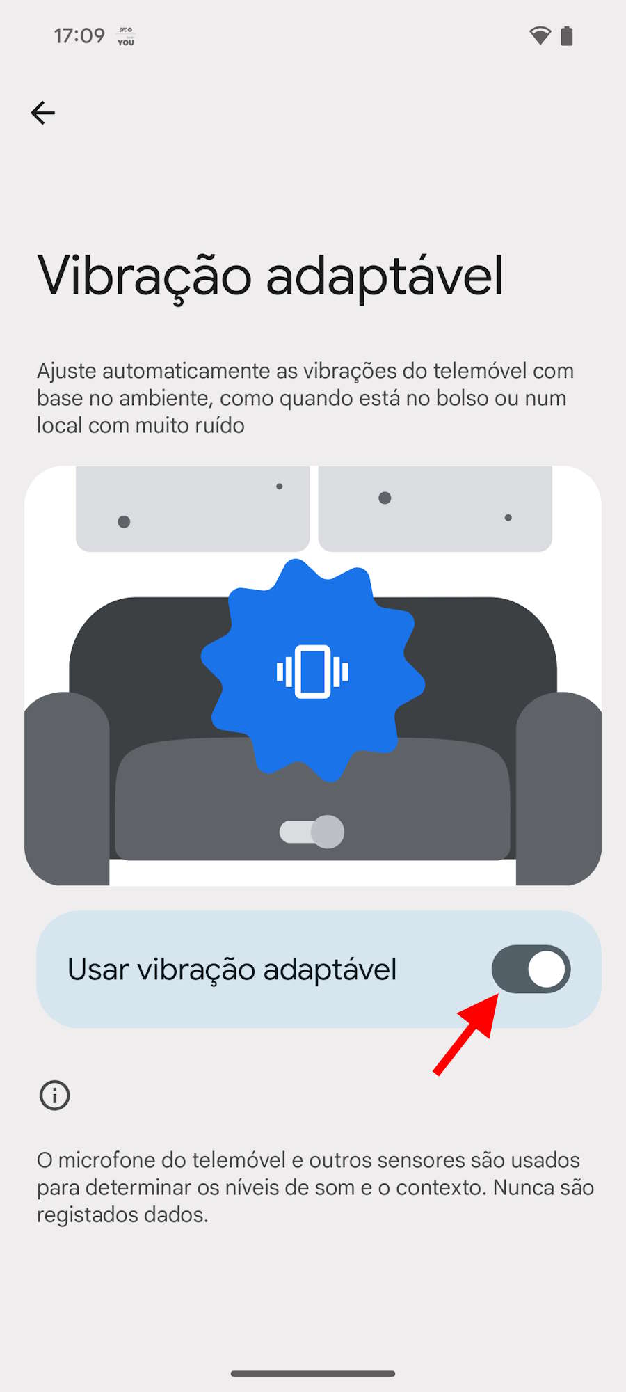 Android 15 vibração Google novidade smartphone