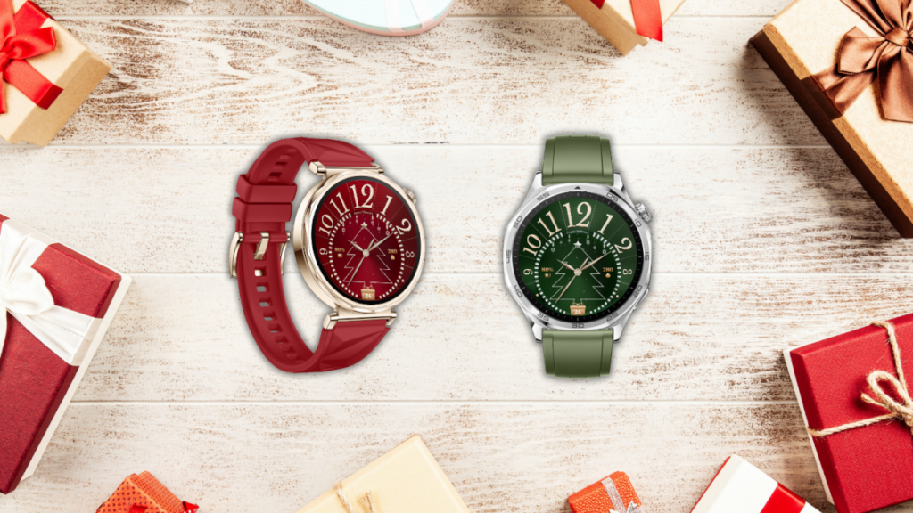 Huawei lançou uma edição de Natal do Watch GT 5. Espreite as versões em verde e vermelho!